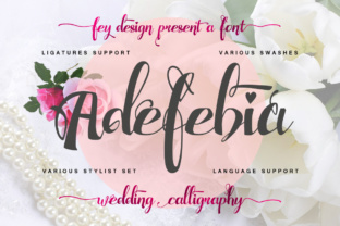 Adefebia: Modern Elegant Script Font for Digital Branding