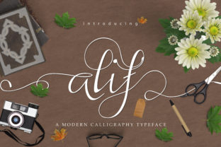 Alif: A Fresh Modern Script Font for Handmade Creators