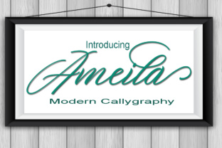 Ameila: A Modern Calligraphy Typeface for Elegant Editorial Design