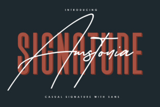 Amstonia: The Authentic Script Handwritten Font for Real Design Work