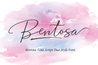 Bentosa Duo: A Script Handwritten Font for Elegant Editorial Design