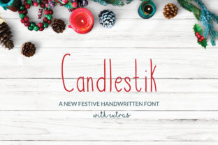 Candlestik: A Festive Script Handwritten Font for Makers