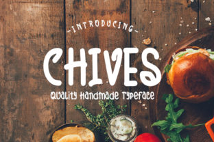 Chives Script Handwritten Font for Tasty Craft Designs