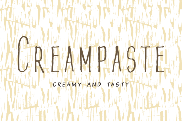 Creampaste Script Handwritten Font for Warm, Creamy Designs