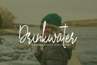 Drinkwater: A Modern Handwriting Script Typeface for Digital Brands