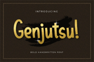 Genjutsu Font: A Fresh, Playful Script Handwritten Typeface for Makers