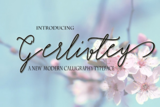 Gerlivtey: A Modern Calligraphy Typeface for Elegant Branding