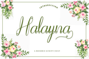 Halayna: A Script Handwritten Font That Elevates Modern Web Design