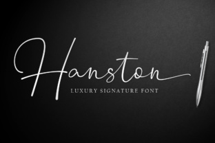 Hanston: A Modern Calligraphy Typeface for Editorial Elegance