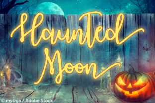 Haunted Moon: A Spooky Yet Elegant Script Handwritten Font