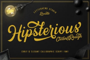 Hipsterious Script Handwritten Font for Crafters