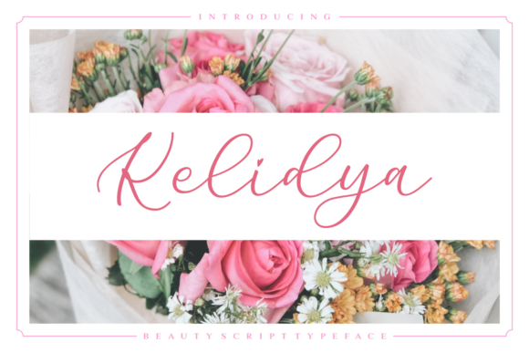 Kelidya Font: A Feminine Script Typeface for Elegant Branding