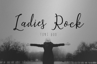 Ladies Rock Duo: A Script Handwritten Font for Elegant Editorial Design