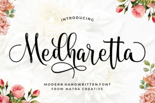 Medharetta: A Modern Handwritten Typeface for Polished Branding