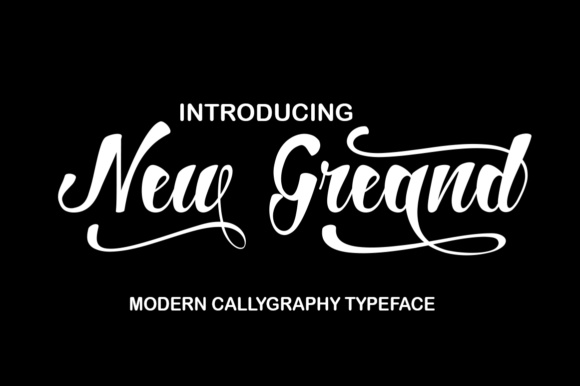 New Greand: A Fresh Modern Script Handwritten Font for Real Branding
