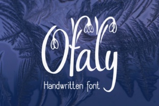 Ofaly: A Snowdrop-Decorated Script Handwritten Font for Spring Campaigns
