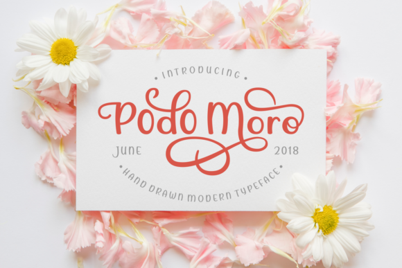 Podo Moro: A Hand-Drawn Modern Typeface for Scroll-Stopping Brand Content