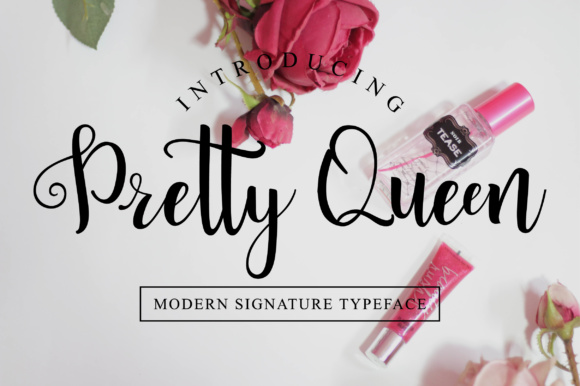 Pretty Queen: A Trendy Script Handwritten Font for Editorial Design