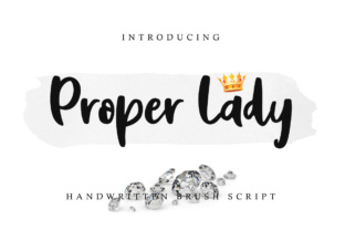 Proper Lady Handwritten Font for Feminine Branding