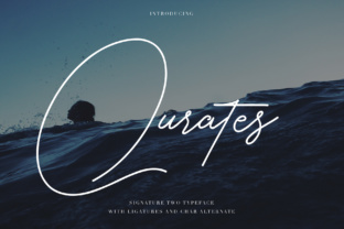 Qurates Signature Two: A Thin Monoline Script Handwritten Font for Scroll-Stopping Visuals