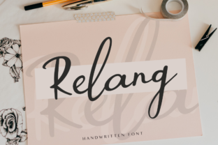 Relang: A Fresh Handmade Script Font for Small Business Branding