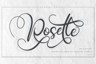 Rosette Script Handwritten Font for Upscale Digital Design