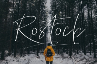 Rostock Duo: A Classy Script Typeface for Thoughtful Editorial Design