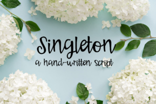 Singleton Script Font for Handmade Creators