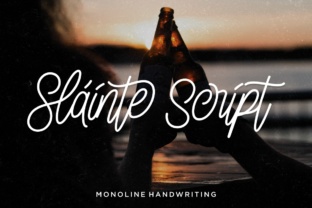 Sláinte: A Modern Calligraphy Font for Authentic Campaign Graphics
