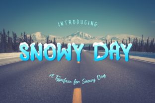 Snowy Day Font: A Playful Hand-Drawn Typeface for Winter Themes