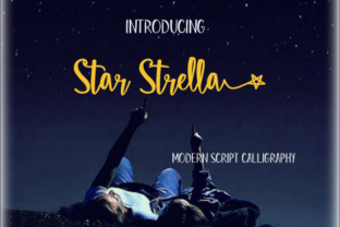 Star Strella Script Font for Handmade Makers