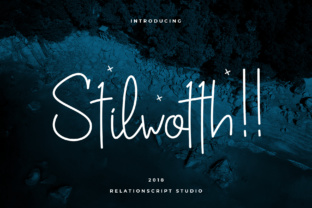 Stilwotth: A Script Handwritten Font for Thoughtful Editorial Design