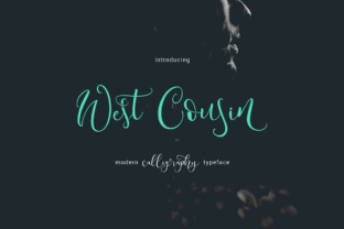 West Cousin Font for Elegant Brand Identity Design