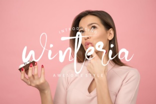 Winteria Script Handwritten Font for Elegant Craft Projects