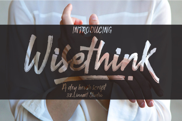 Wisethink: A Natural, Hard-Brush Script Handwritten Font